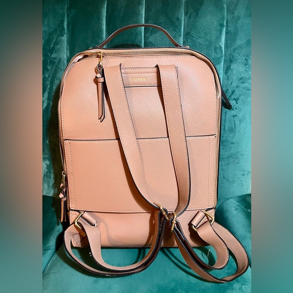 Calpak Caramel Backpack with Stitch Detail-EXCELLENT CONDITION! - Picture 4 of 16